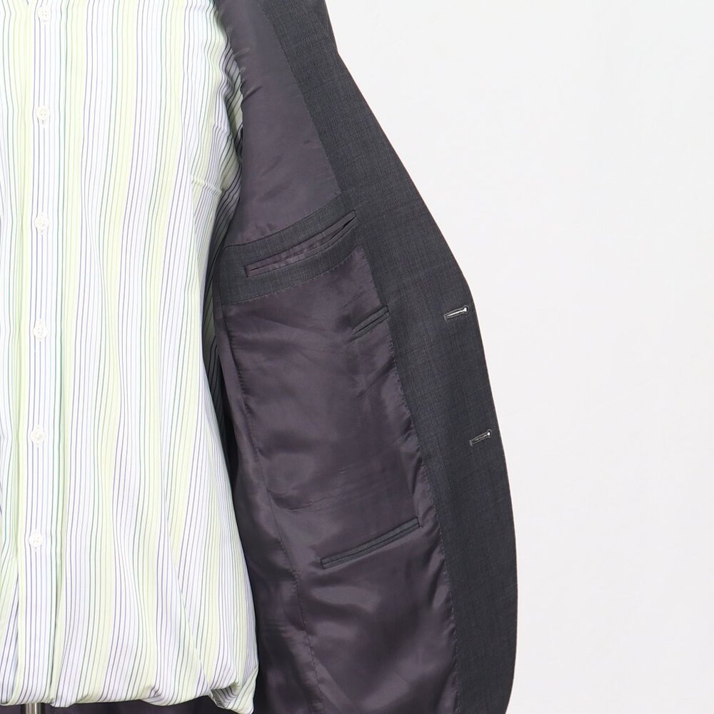 Peter Millar 44L Gray Blazer Sport Coat Jacket 2-Button Solid Y703 - Picture 11 of 11